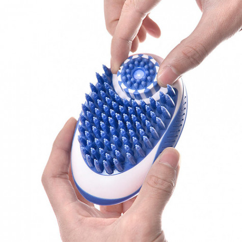 Multifunction Pet Cleaning Comb Blue